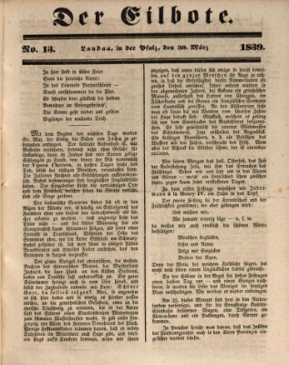 Der Eilbote Samstag 30. März 1839