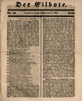 Der Eilbote Samstag 2. Mai 1840