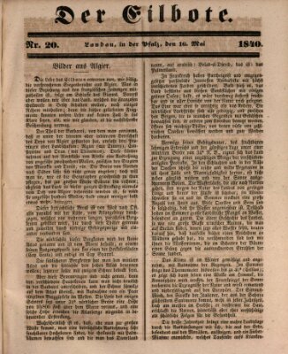 Der Eilbote Samstag 16. Mai 1840