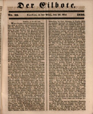 Der Eilbote Samstag 30. Mai 1840