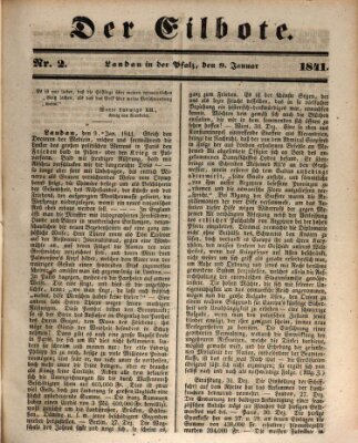 Der Eilbote Samstag 9. Januar 1841