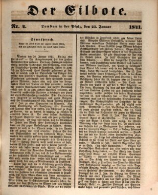 Der Eilbote Samstag 23. Januar 1841