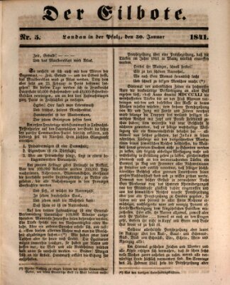 Der Eilbote Samstag 30. Januar 1841