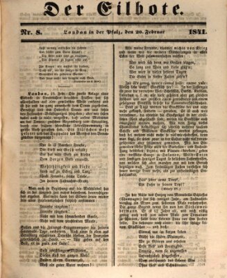 Der Eilbote Samstag 20. Februar 1841