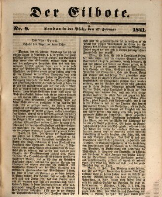 Der Eilbote Samstag 27. Februar 1841