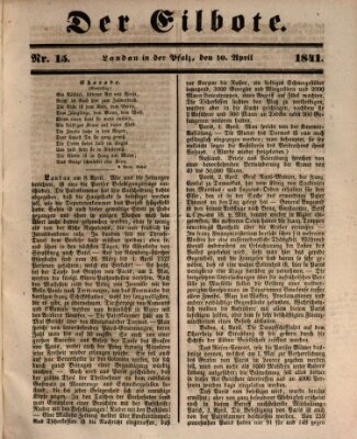 Der Eilbote Samstag 10. April 1841