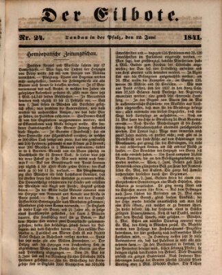 Der Eilbote Samstag 12. Juni 1841