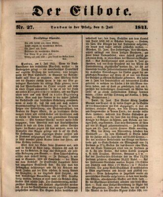 Der Eilbote Samstag 3. Juli 1841