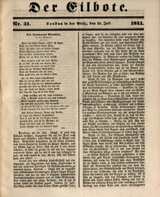 Der Eilbote Samstag 31. Juli 1841