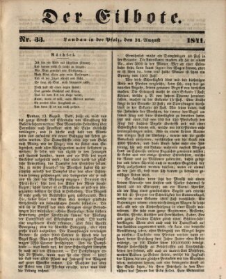 Der Eilbote Samstag 14. August 1841