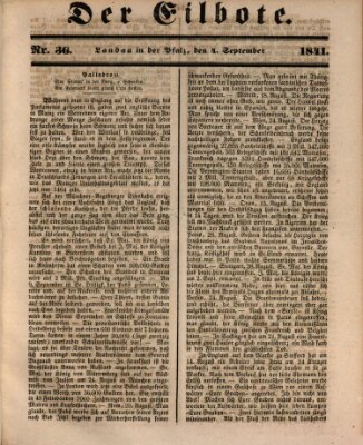 Der Eilbote Samstag 4. September 1841