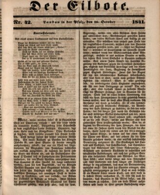 Der Eilbote Samstag 16. Oktober 1841