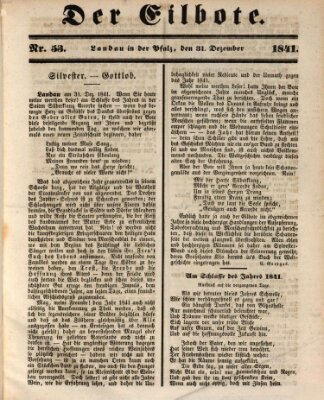 Der Eilbote Freitag 31. Dezember 1841