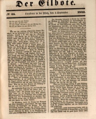 Der Eilbote Samstag 3. September 1842