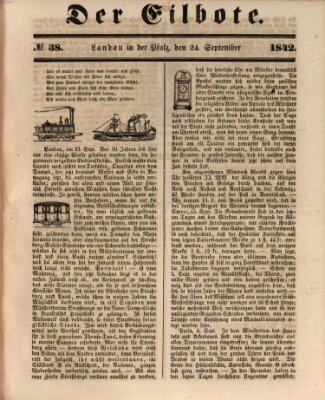 Der Eilbote Samstag 24. September 1842