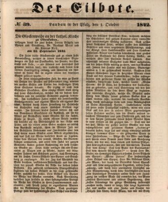 Der Eilbote Samstag 1. Oktober 1842