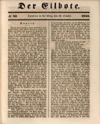 Der Eilbote Samstag 29. Oktober 1842