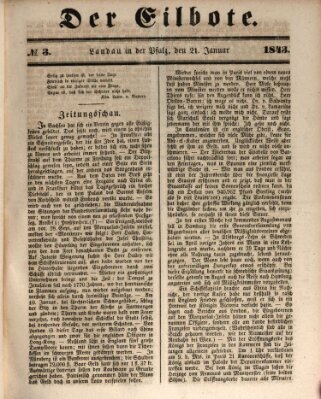 Der Eilbote Samstag 21. Januar 1843