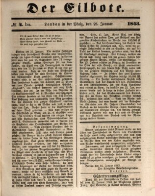 Der Eilbote Samstag 28. Januar 1843