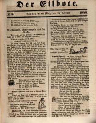 Der Eilbote Samstag 25. Februar 1843