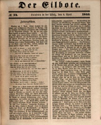 Der Eilbote Samstag 8. April 1843