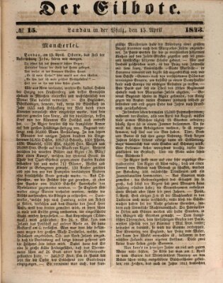 Der Eilbote Samstag 15. April 1843