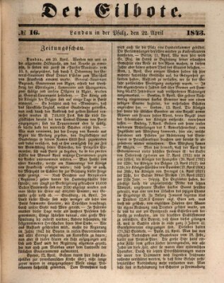 Der Eilbote Samstag 22. April 1843