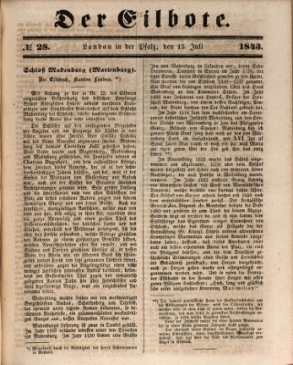 Der Eilbote Samstag 15. Juli 1843