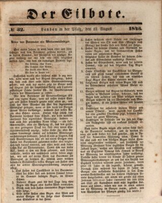 Der Eilbote Samstag 12. August 1843