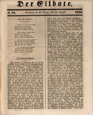 Der Eilbote Samstag 26. August 1843