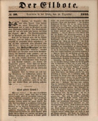 Der Eilbote Samstag 16. Dezember 1843