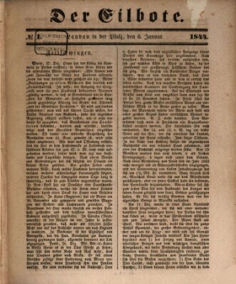 Der Eilbote Samstag 6. Januar 1844