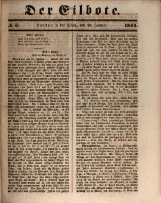 Der Eilbote Samstag 20. Januar 1844