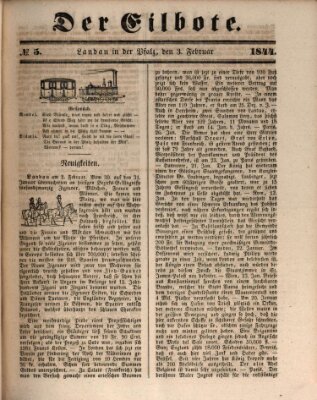 Der Eilbote Samstag 3. Februar 1844