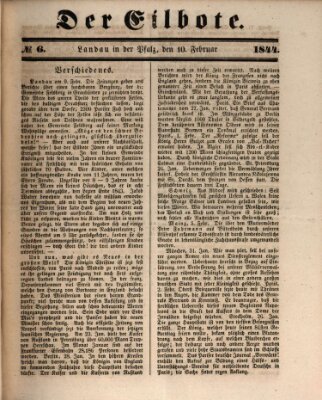 Der Eilbote Samstag 10. Februar 1844