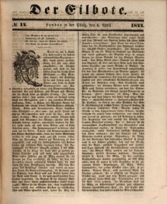 Der Eilbote Samstag 6. April 1844