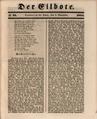 Der Eilbote Samstag 9. November 1844