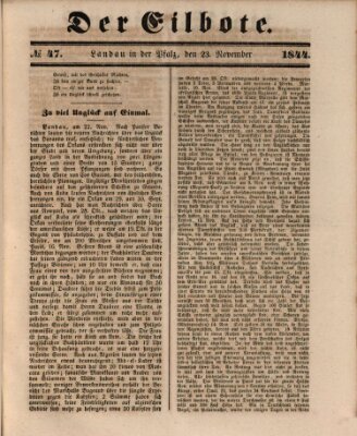 Der Eilbote Samstag 23. November 1844