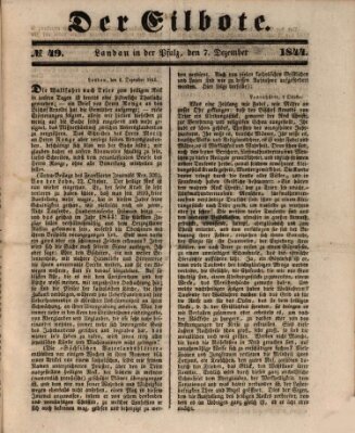 Der Eilbote Samstag 7. Dezember 1844