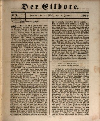 Der Eilbote Samstag 4. Januar 1845