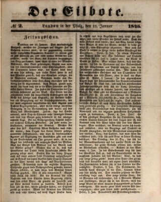 Der Eilbote Samstag 11. Januar 1845