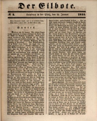 Der Eilbote Samstag 25. Januar 1845