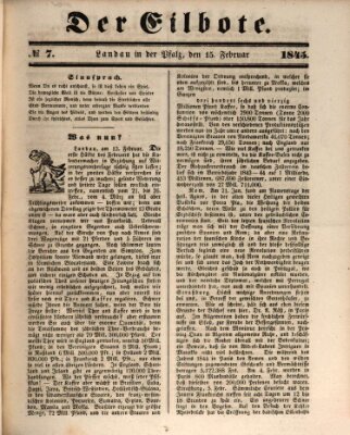 Der Eilbote Samstag 15. Februar 1845