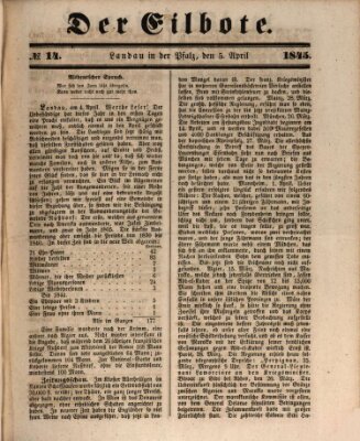 Der Eilbote Samstag 5. April 1845