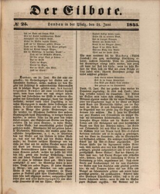 Der Eilbote Samstag 21. Juni 1845