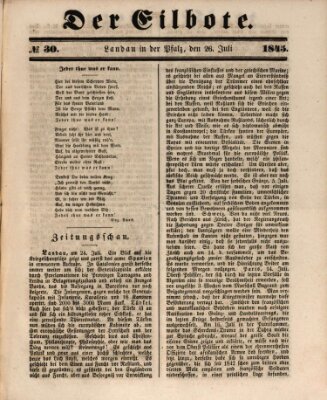 Der Eilbote Samstag 26. Juli 1845