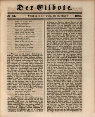 Der Eilbote Samstag 16. August 1845