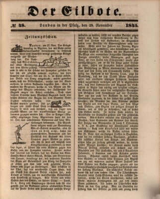 Der Eilbote Samstag 29. November 1845