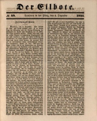 Der Eilbote Samstag 6. Dezember 1845