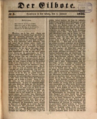 Der Eilbote Samstag 3. Januar 1846